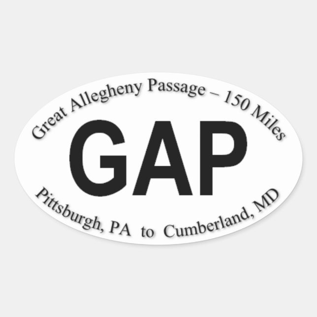 Sticker de piste GAP - Feuille de 4 autocollants (Devant)