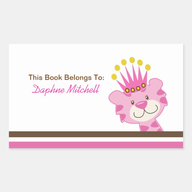 Sticker de plaque de livre sur mesure Queen of the (Devant)