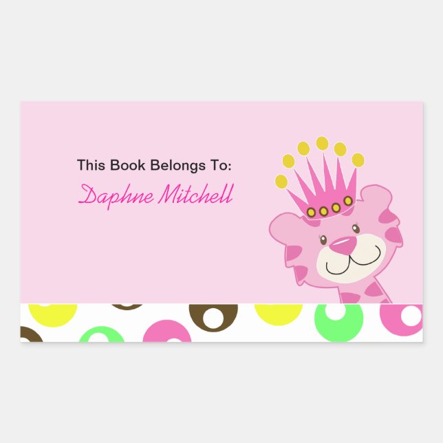 Sticker de plaque de livre sur mesure Queen of the (Devant)