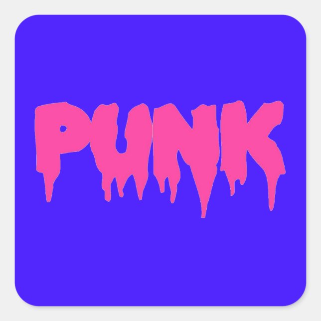 Sticker de police de la goutte de punk personnalis (Devant)