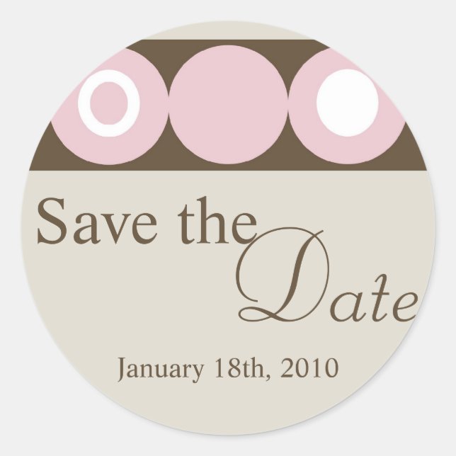 Sticker de préférence de l'enveloppe circulaire ré (Devant)