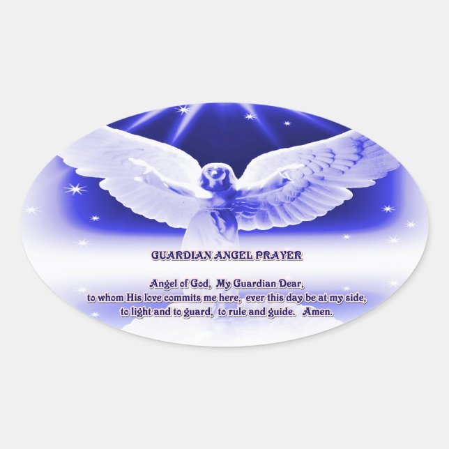 Sticker de prière Guardian Angel (Devant)