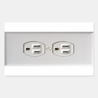 Sticker de prise électrique faux Prank April Fools