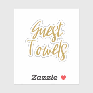 Sticker de rangement des serviettes d'hôtes