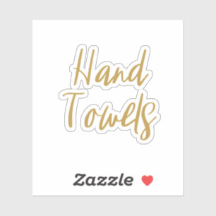 Sticker de rangement pour serviettes à main