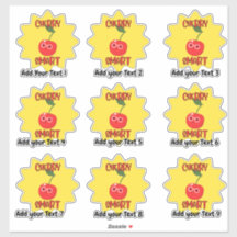 Sticker de récompense pour enseignant très intelli