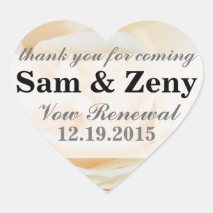 Sticker de renouvellement Vow - Rose Peach