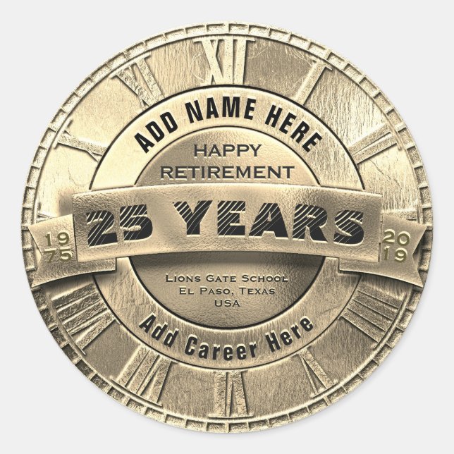 Sticker de retrait personnalisé (Devant)