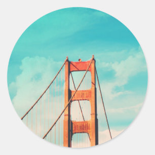 Sticker de Retro Golden Gate San Francisco