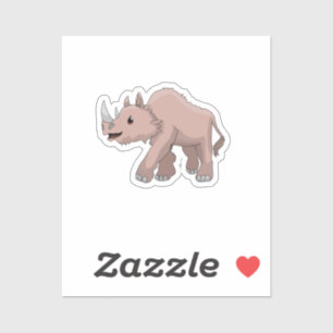 Sticker de rhinocéros laineux Little Sascha