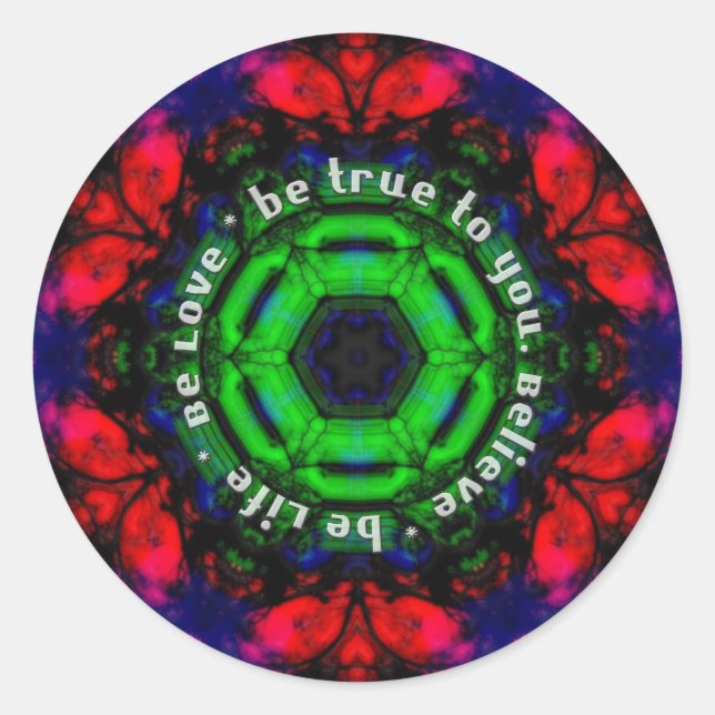 Sticker de sagesse géométrique (Devant)