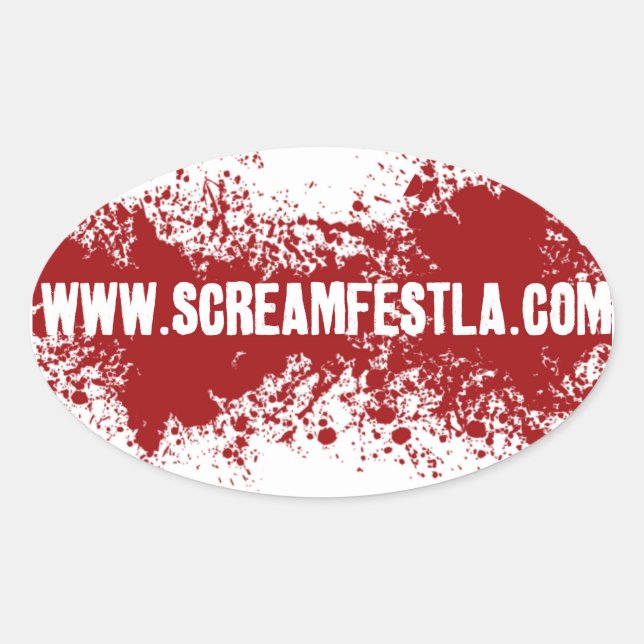 Sticker de screamfest- ovale (Devant)
