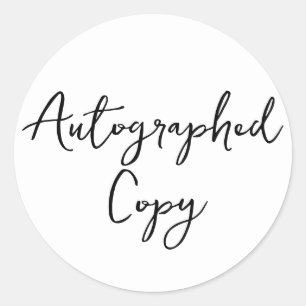Sticker de script minimaliste de copie autographié