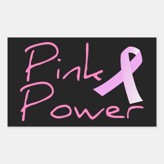 Sticker de sensibilisation au cancer du sein rose (Devant)
