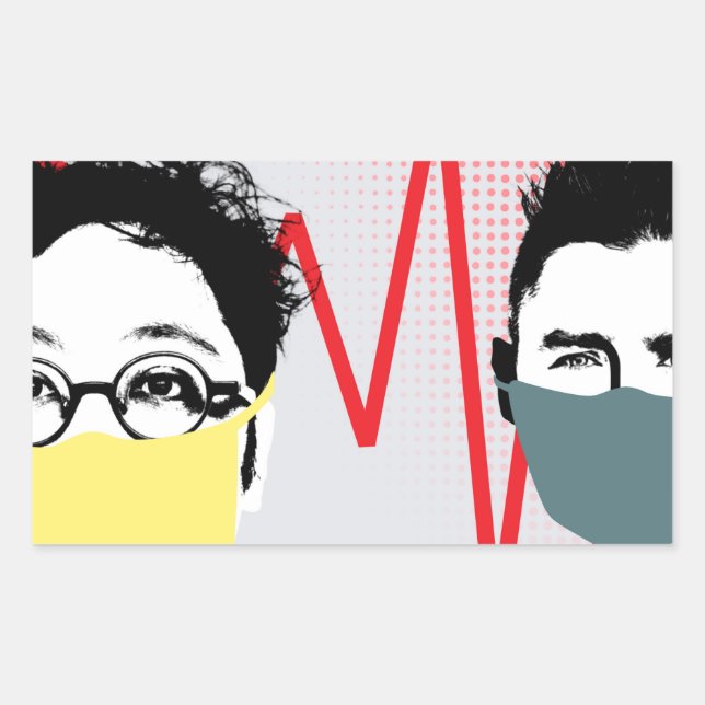 Sticker DE SENSIBILISATION AU VIRUS CORONA FACE MA (Devant)