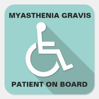 STICKER de sensibilisation Myasthenia Gravis