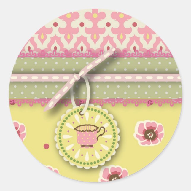 Sticker de service de thé II (Devant)