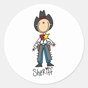 Sticker de silhouette Sheriff