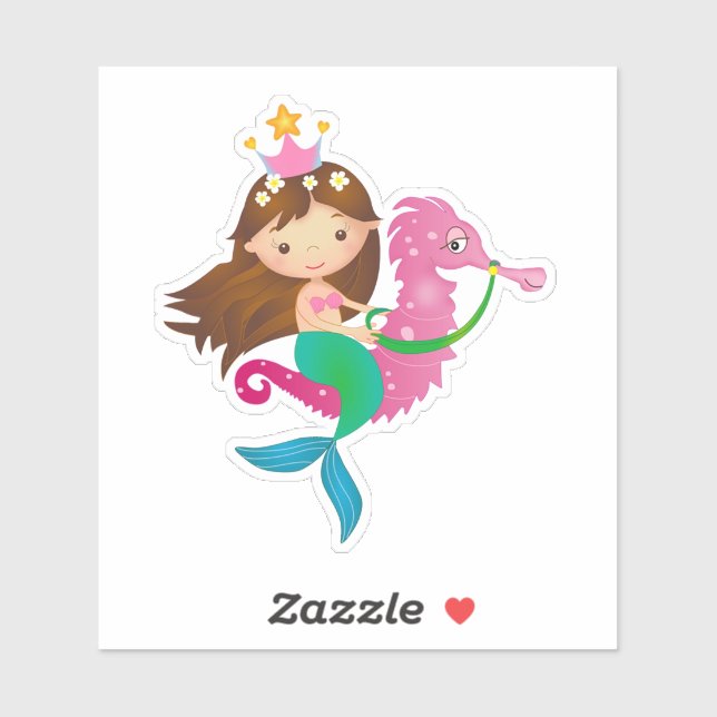 Sticker de sirène (Feuille)