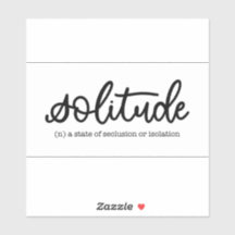 Sticker de solitude