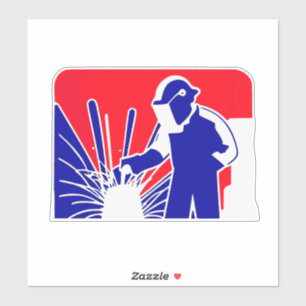 Sticker de soudeur de la Ligue majeure - Parfait p
