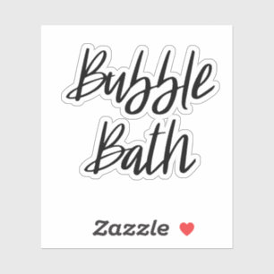 Sticker de stockage de bain bulle