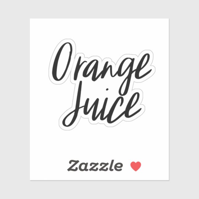 Sticker de stockage de jus d'orange (Feuille)