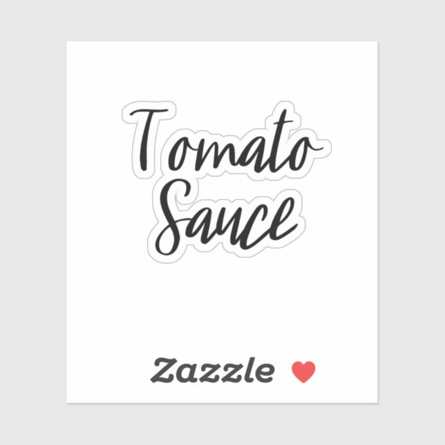 Sticker de stockage de la sauce tomate (Feuille)