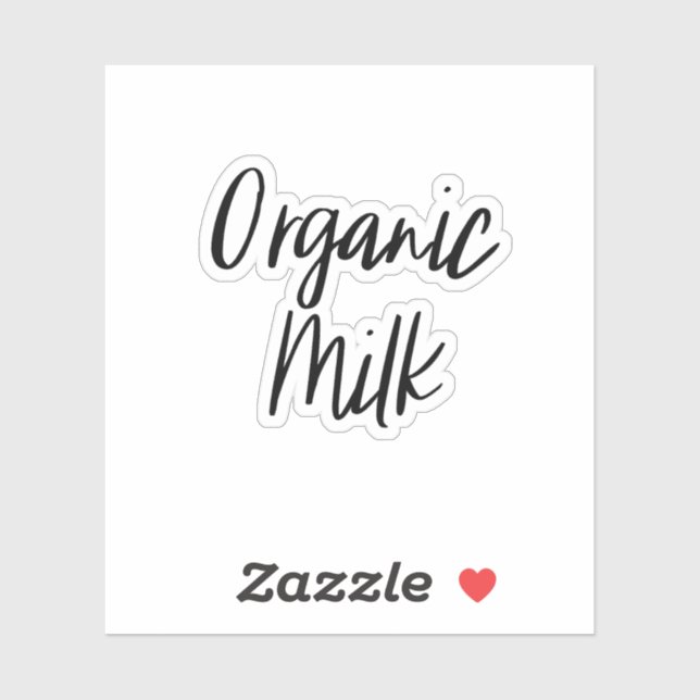 Sticker de stockage de lait biologique (Feuille)