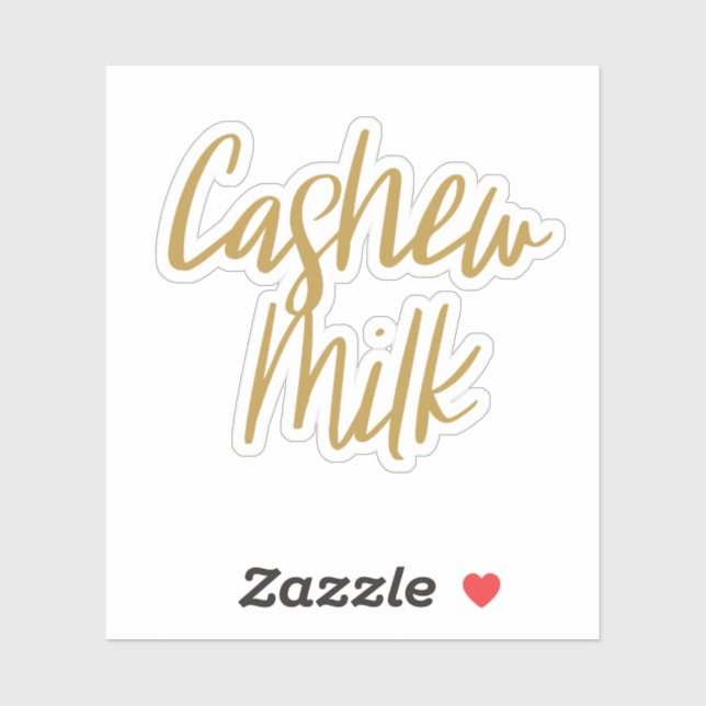 Sticker de stockage de lait cajou (Feuille)