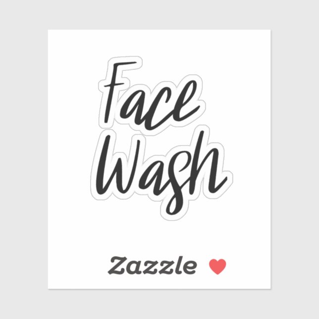 Sticker de stockage de lavage de visage (Feuille)
