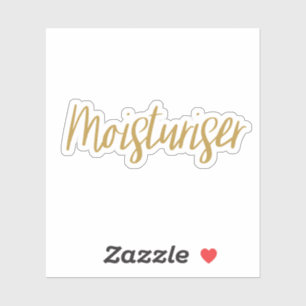 Sticker de stockage de l'hydratant