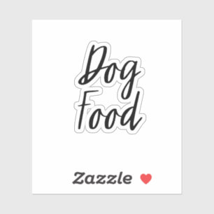 Sticker de stockage de nourriture pour chien