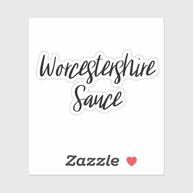 Sticker de stockage de sauce Worcestershire (Feuille)