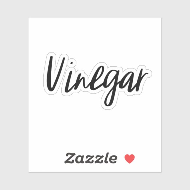 Sticker de stockage de vinaigre (Feuille)