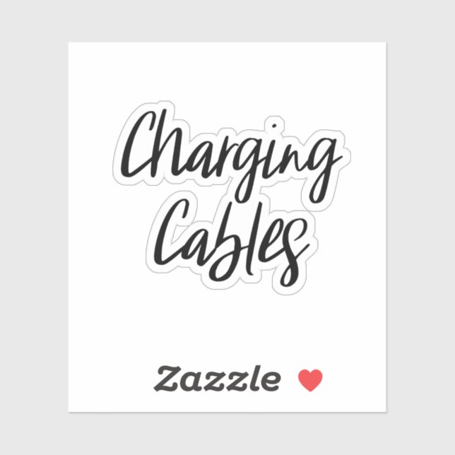 Sticker de stockage des câbles de charge (Feuille)