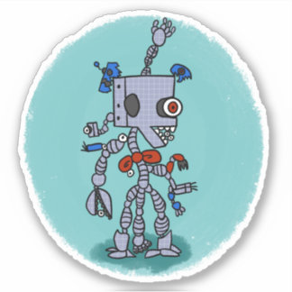 Sticker de style de livre de la bande dessinée de