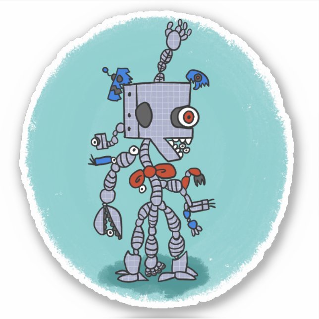 Sticker de style de livre de la bande dessinée de  (Devant)