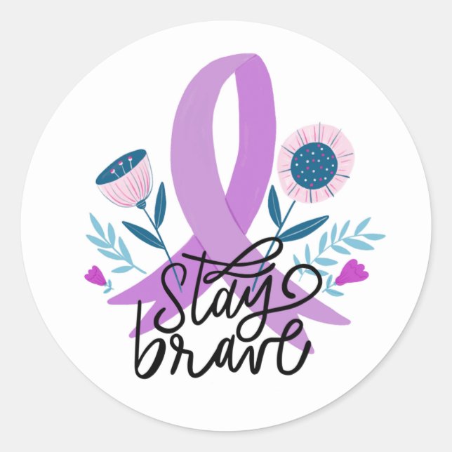Sticker de support du ruban violet (Devant)
