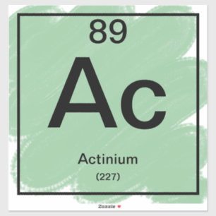 Sticker de table périodique - Actinium