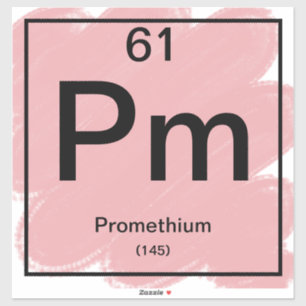 Sticker de table périodique - Prométhium