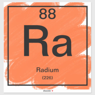Sticker de table périodique - Radium