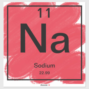 Sticker de table périodique - Sodium