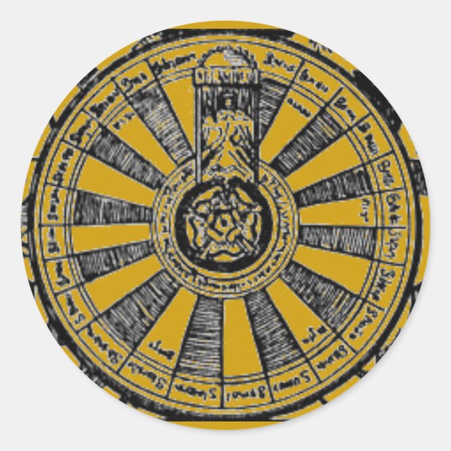 Sticker de table ronde du roi Arthur (Devant)