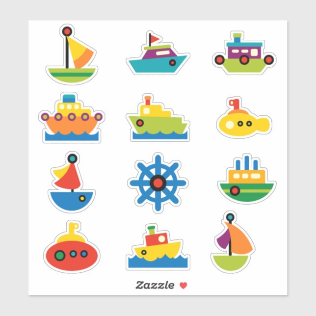 Sticker de transport d'eau pour enfants (Feuille)