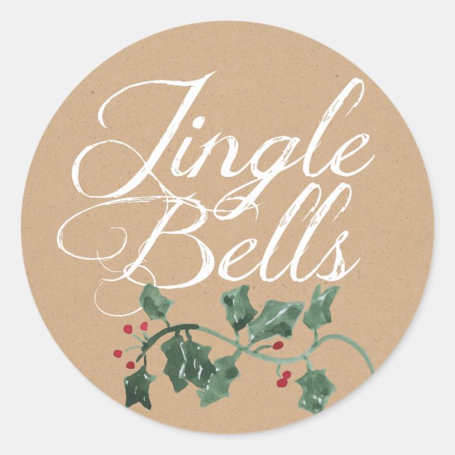 Sticker de vacances Jingle Bells Holly (Devant)