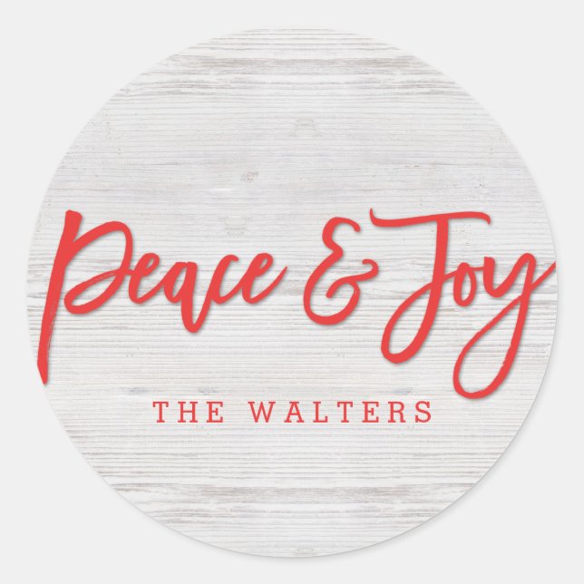 Sticker de vacances Monogramme paisible (Devant)