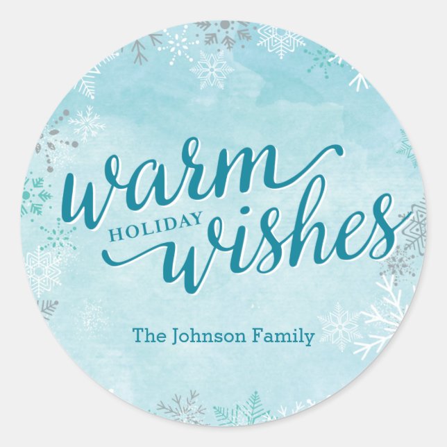 Sticker de vacances Whimsy d'hiver ou sceaux d'env (Devant)