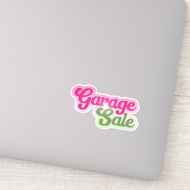 Sticker de vente de garage (Détail)