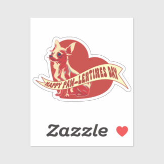 Sticker de vinyle de jour de Chihuahua Pawlentine